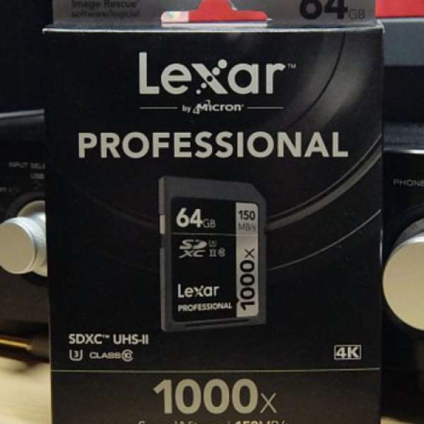 Lexar Professional 1000x 64GB 150mb/s SDXC UHS-II/U3 SD Card