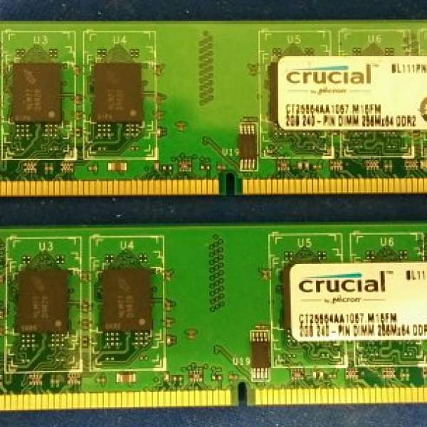 Crucial DDR2 1066 雙面2GB X 2pcs.