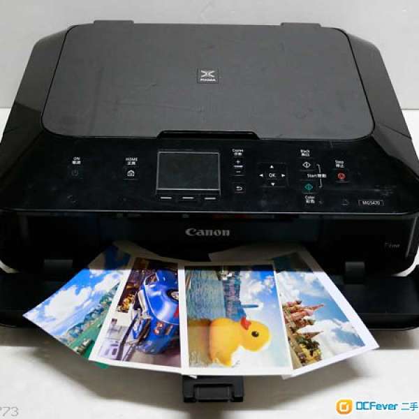 可印CD 5色墨盒無塞頭良好Canon MG 5470 Scan printer <經App印相>WIFI