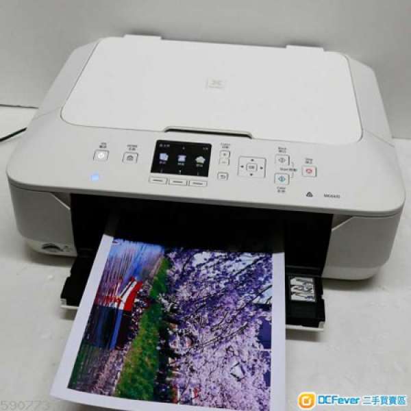 適合個人公司印文件出相9成幾新5色墨盒Canon MG 6470 Scan printer(直接用WIFI)