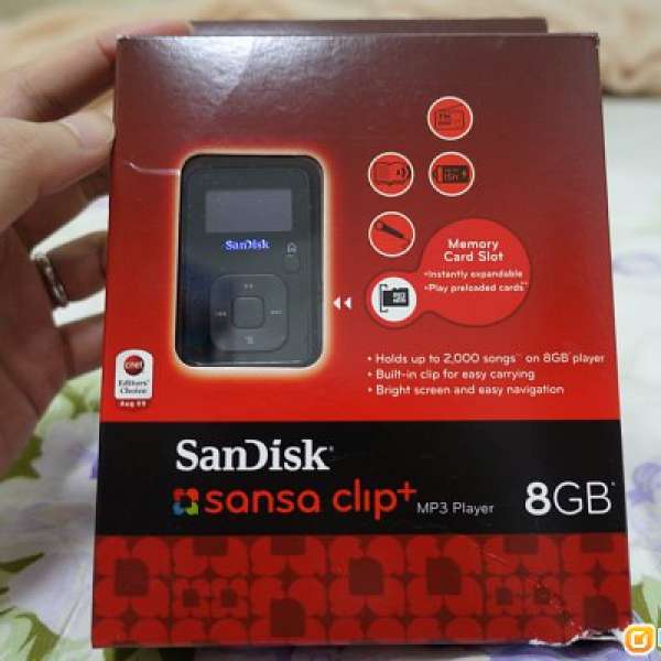 sandisk sansa clip+ mp3 8G