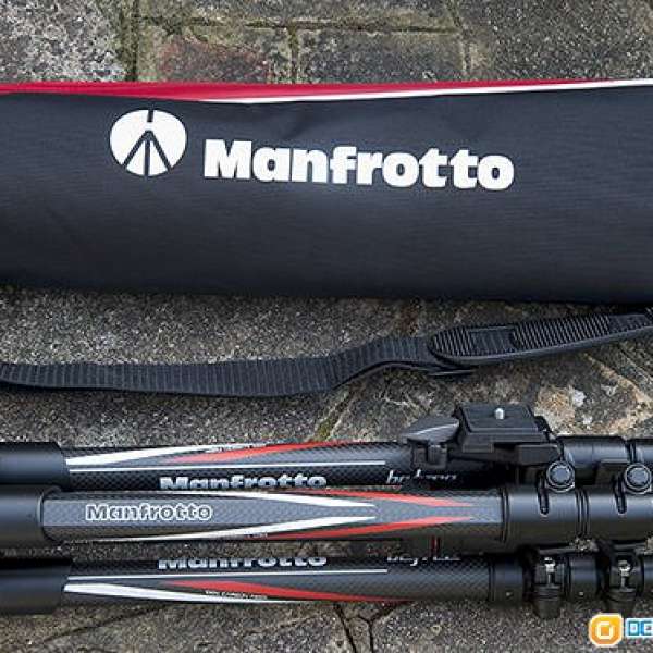 Manfrotto Befree Carbon 版本 連波頭, 快拆板, 極少用, 只用過3次, 有腳架袋, 行貨...
