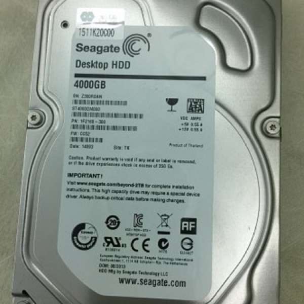 Seagate 4TB 3.5" Harddisk