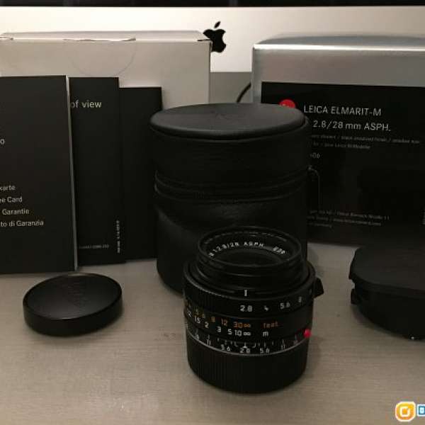 99% New Leica 28mm f2.8 Elmarit 6 bit 11606 with Full Packing