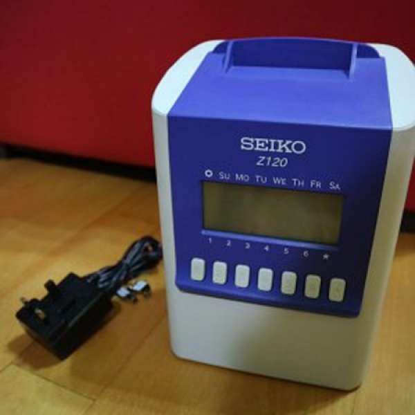 精工 SEIKO Z120 電子打卡鐘 打卡機 9成新