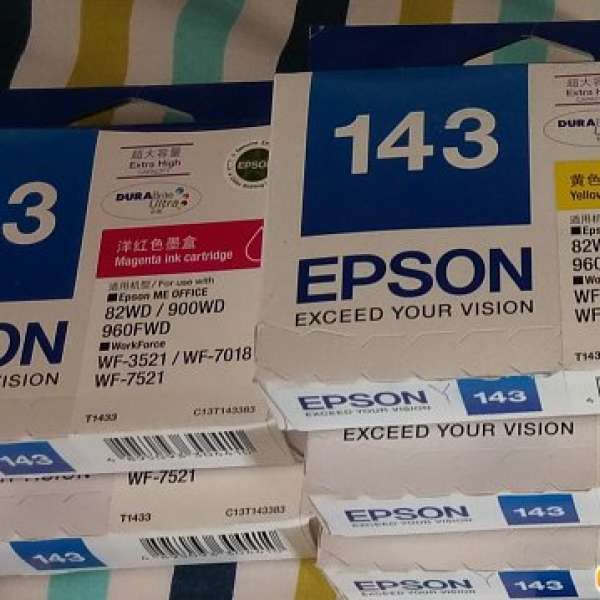 EPSON 143 電腦墨水[原廠全新 未開封]