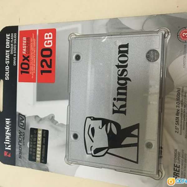 Kingston UV400 120GB SSD 固態硬碟 $250