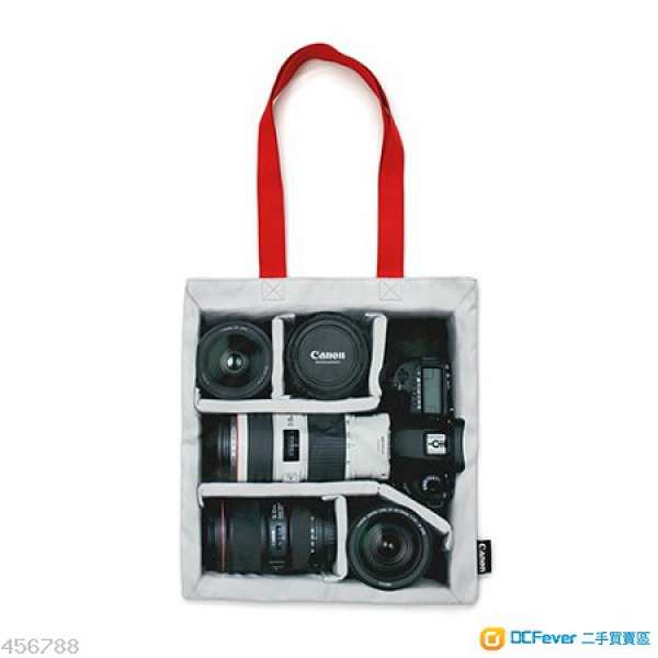 全新未用! 靚布料，可雙面使用 Canon EF Lenses 100 Million限量版Tote Bag