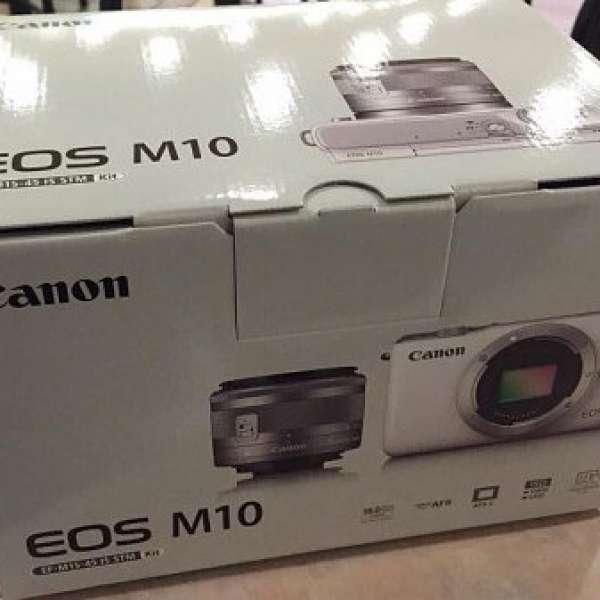 出售全新 黑色 Canon EOS M10 連 15-45mm Kit set