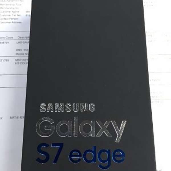 *未拆封*100%全新 Samsung Galaxy S7 Edge G9350 32GB 行貨藍色*跟CSL單據*行保至7...