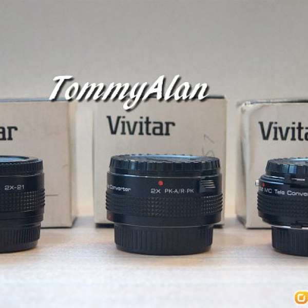 VIVITAR 2X Tele Converter 增距鏡 (for Pentax PK, Olympus OM, Minolta MD)