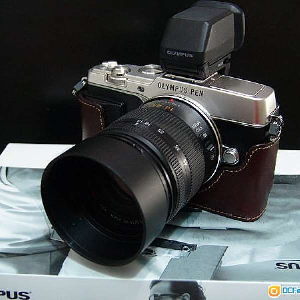 Olympus PEN E-P5 with VF-4 electric viewfinder & Lumix Lens