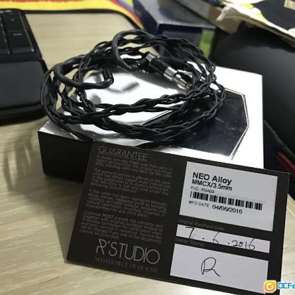 R'studio Neo Alloy 銅鍍銀合金線 MMCX 3.5mm