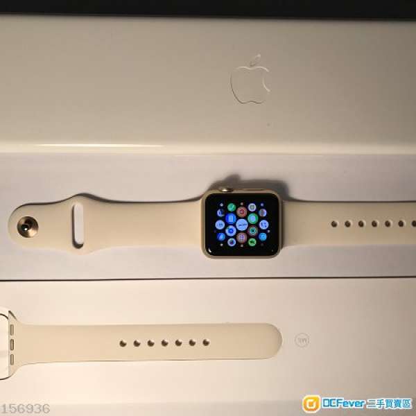 apple watch sport 第一代 38mm 金色 95新