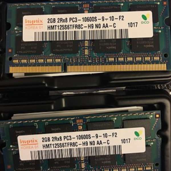 2GB x 2 PC3-10600s DDR3-1333 1333Mhz 204pin SO-DIMM Laptop Memory