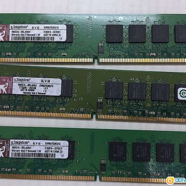 RAM記憶體 : 3條Kingston DDR2 667 1GB