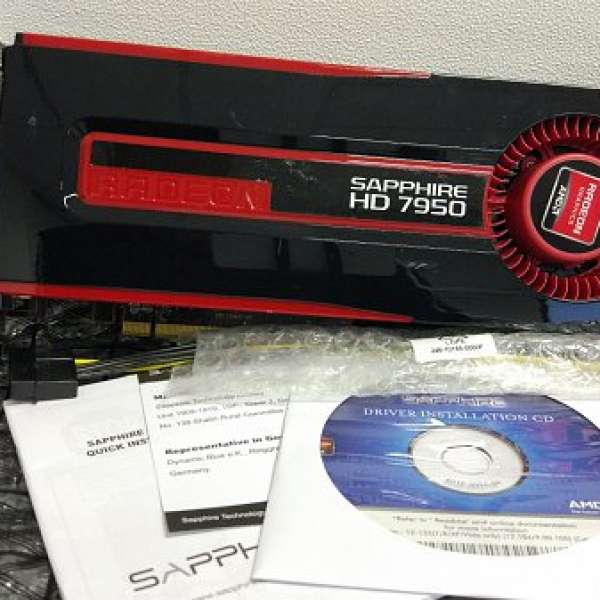 原廠翻新品, 實拍Sapphire ATI HD7950 3G GD5 (ATI 公板設計)...共19款卡. +$200開...