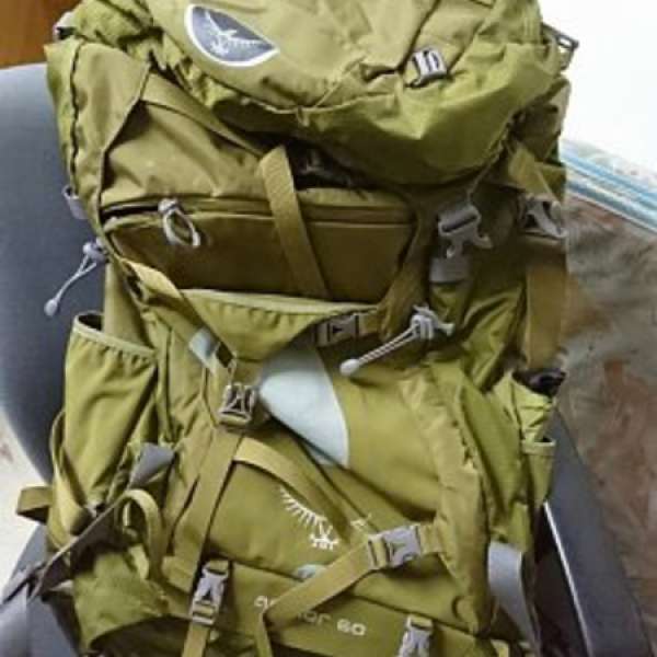 Osprey aether backpack 60L 墨綠色 90%新
