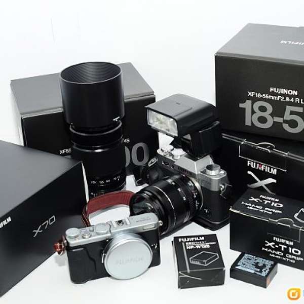 fujifilm X-T10,X70,18-55,55-200,i40閃燈
