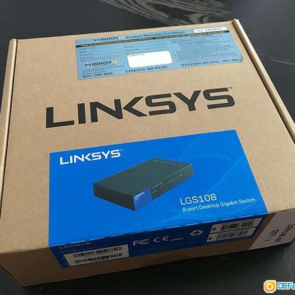 [FS] 全新未開 LINKSYS 8 埠 Gigabit 交換器 金屬版