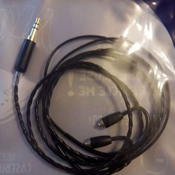 全新超平優質黑色升級線 for Shure 215 315 425 535 IM03 IM50 IM70 IE80 IE800 $150