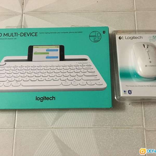 Logitech keyboard K480 + mouse m558