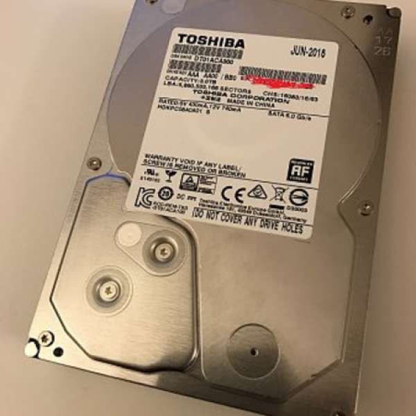 Toshiba 3TB 7200 RPM 64MB 3.5" DT01ACA300 Hard Disk Hard Drive 硬碟