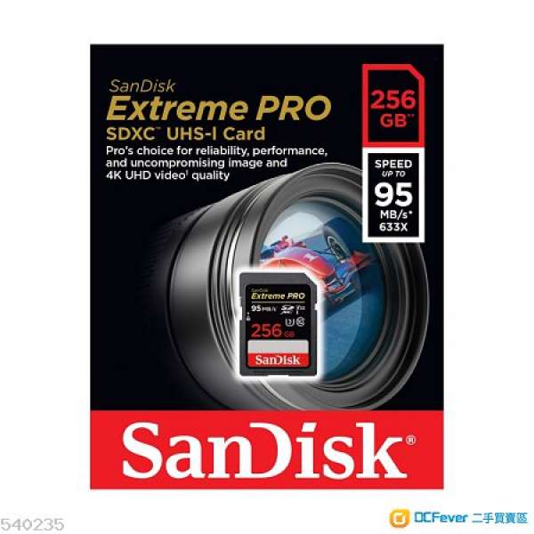 全新 SanDisk 256GB Extreme Pro SDXC UHS-I 256GB sd card