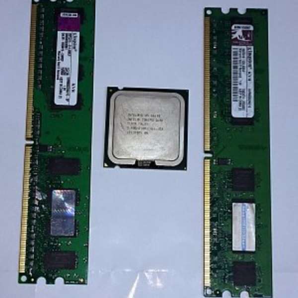 Intel Core 2 Quad Q6600 及2條 Kingston 1G DDR2