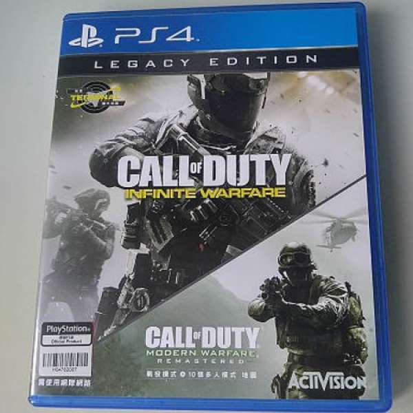 PS4 Call of Duty Infinite Warfare 連 modern warfare remastered 行貨中文