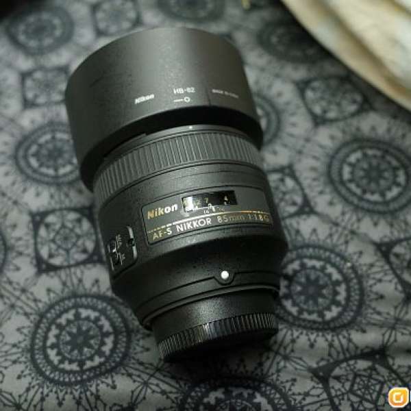 Nikon 85mm 1.8G 95% new