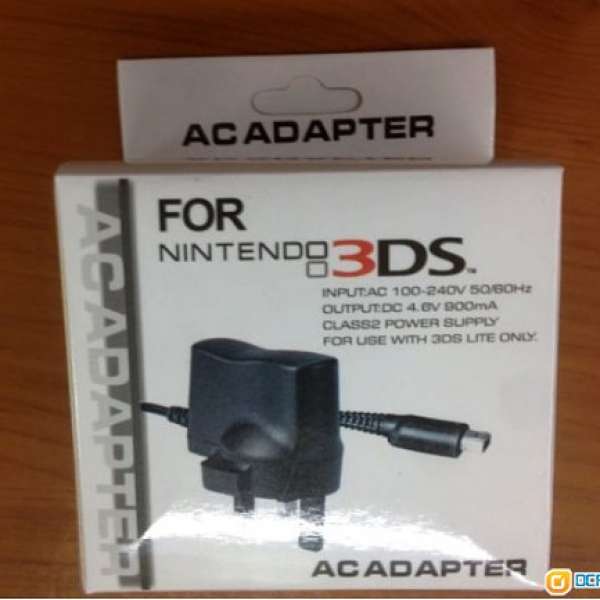 全新 new 3DSLL 火牛 3DS 充電器 100-240v 香港三腳插頭 火牛 DSL nintendo 細機