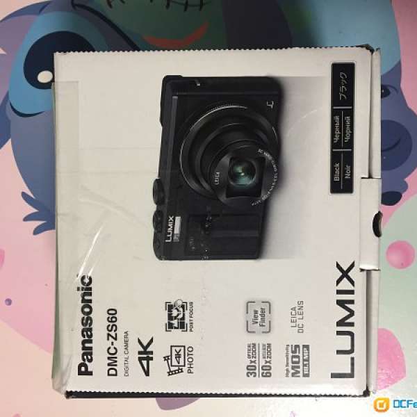 全新Panasonic 相機DMC-ZS60 售$2200（有保養）