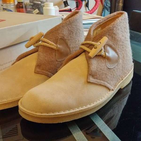 clarks X gloverall desert boot 沙漠靴 limited edition 100%新