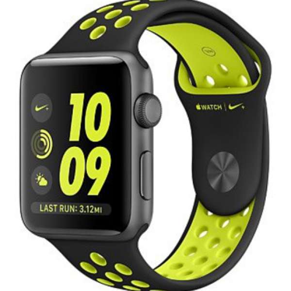 全新 Apple iWatch Nike+ Series 2 38mm black volt