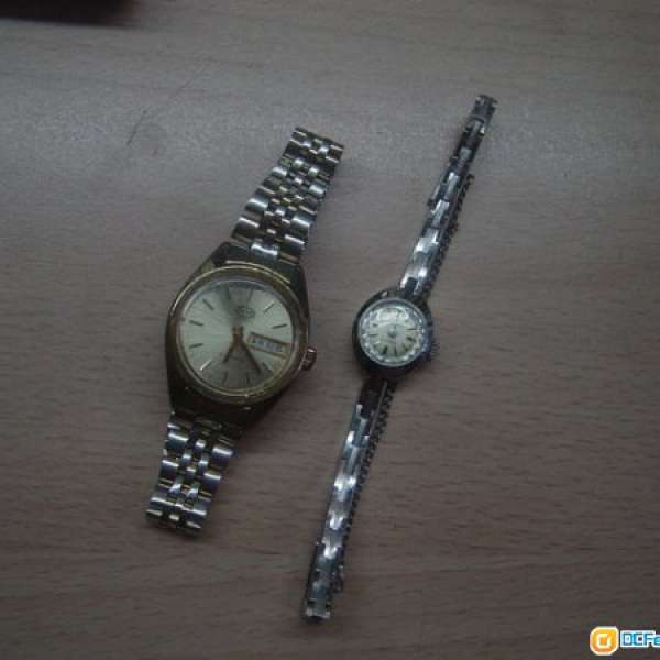 OCTO 樂都 星期日曆自機/瑞士 LOTTE 上鍊 機械 手錶各一,只售HK$120(不議價,請細看...