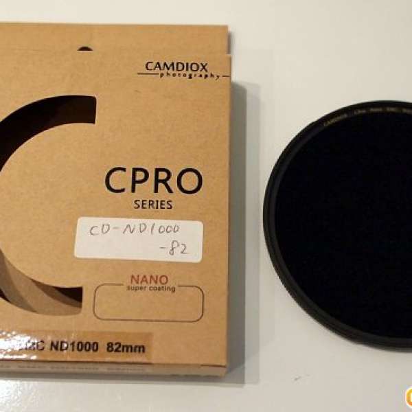 Camdiox 82mm ND1000 Filter 98%新 德國製造