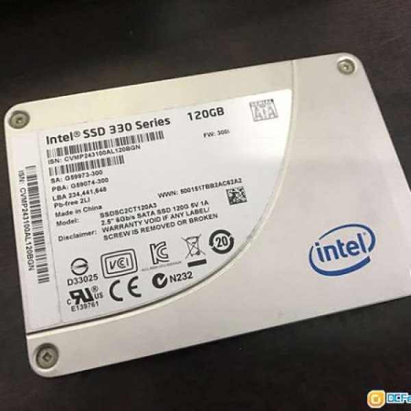 Sell 中古 Intel SSD 330 Series 120GB