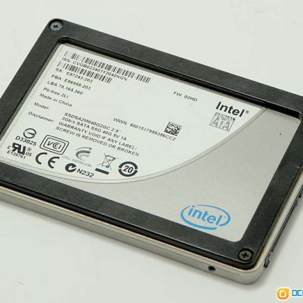 Intel X25-V 40GB SSD