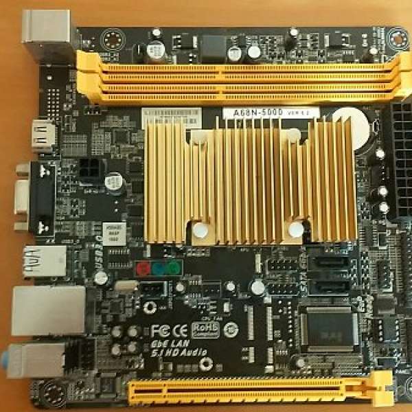 ( ITX) 新淨BIOSTAR A68N-5000 底板連背板(板载 APU A4-5000四核处理器)
