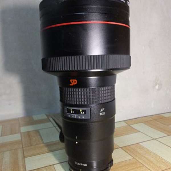 Tokina 300mm f/2.8 AT-X SD Camera Lens for Nikon