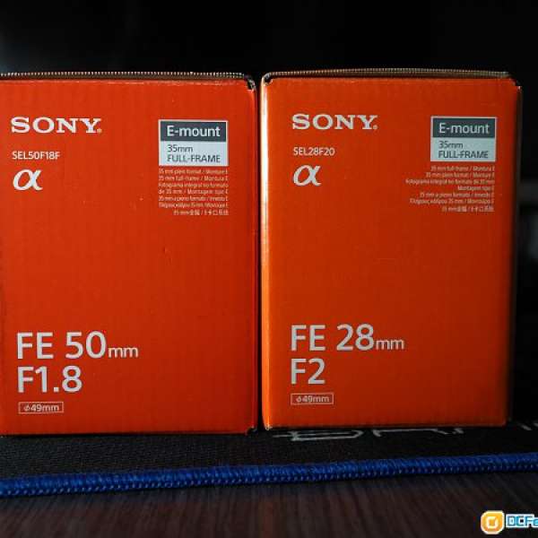 Sony FE 28 F2 及 FE 50 F1.8