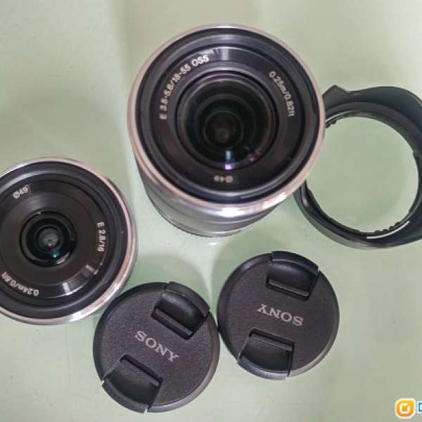 Sony E 16mm F2.8 SEL16F28 + Sony E 18-55mm F3.5-5.6 SEL1855 OSS