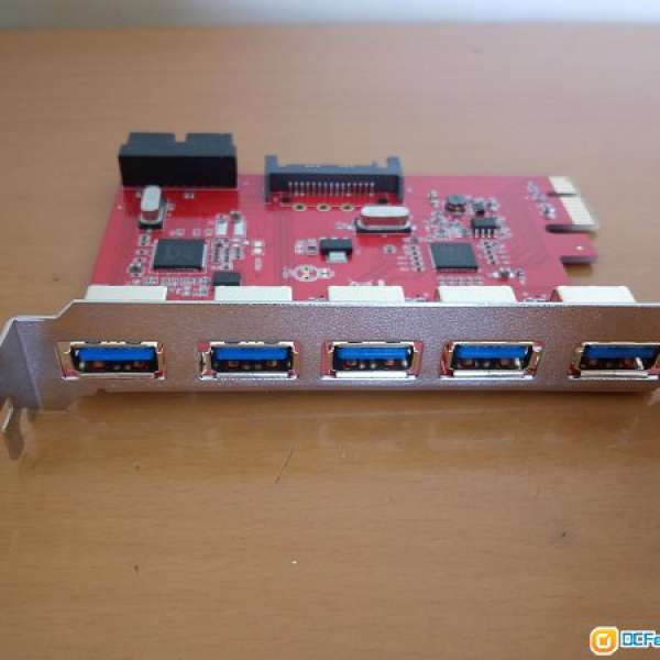 5-Port USB 3.0 PCI-Ex1 Control Card (100%正常)