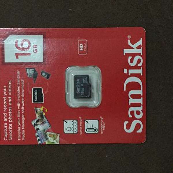 Sandisk 16gb microSD card