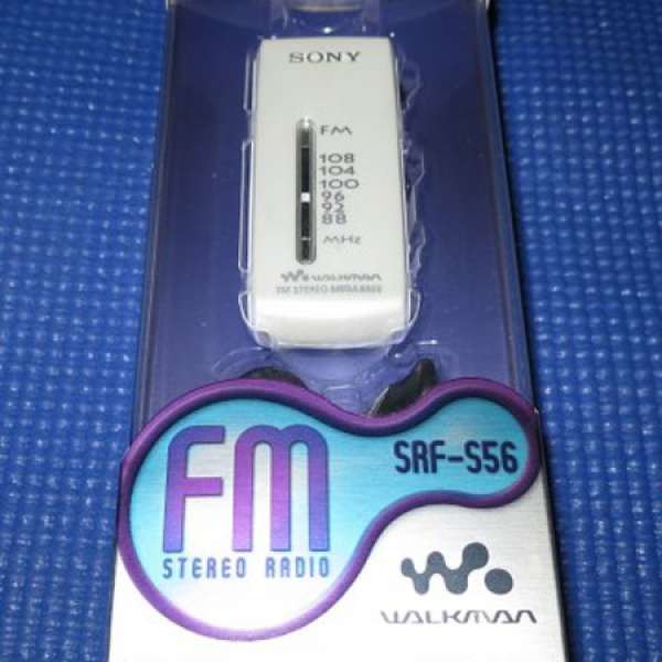 99% 原裝行貨 SONY SRF-S56 FM Walkman高靈敏度收音機 珍珠白 HKDSE適用