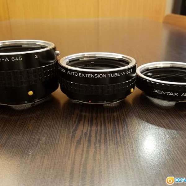Pentax Auto Extension Tube-A 6451,2,3 SET for 645, 645n, 645D, 645Z