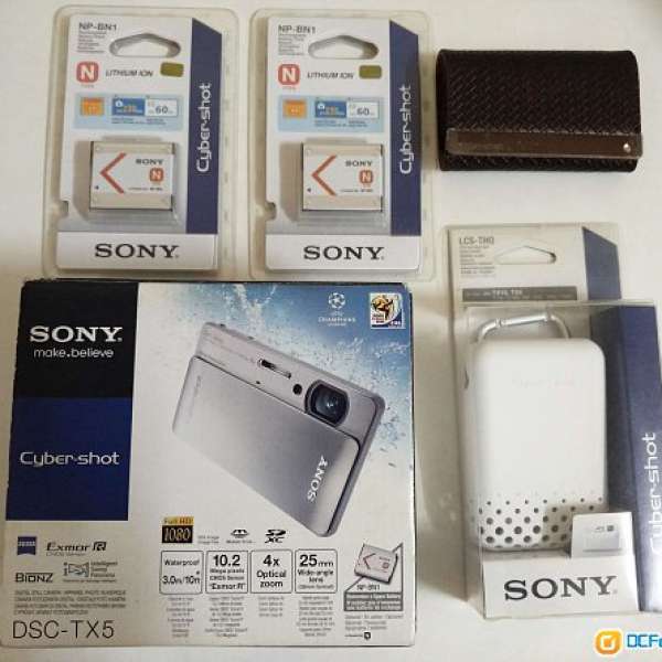 全新 Sony Cyber-shot DSC-TX5 4防數碼相機 日本製造 Exmor R 觸控螢幕 防水防塵防...