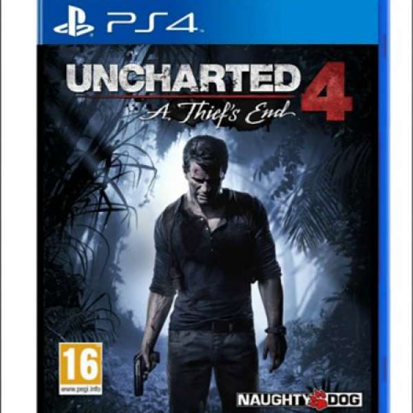 PS4 UNCHARTED 4 英文版 98%新