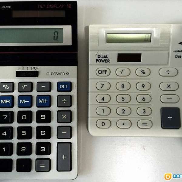 $50 兩部 閑置求售 CASIO CLAGE dual power Calculator